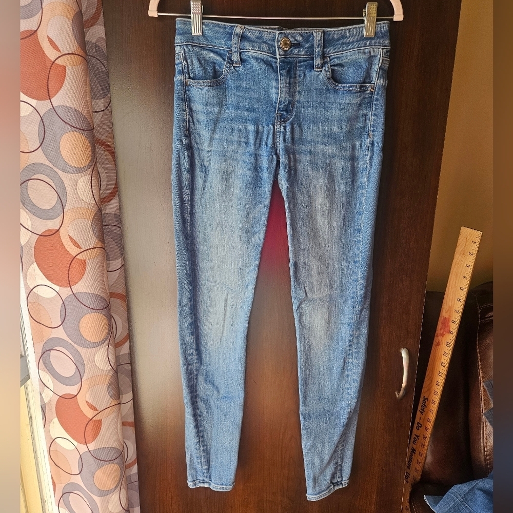 American Eagle Classic Blue Denim Skinny Jeans